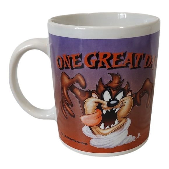 Vintage Y2K Looney Tunes Taz Tasmanian Devil Coffee Tea Mug One Great Dad - Picture 5 of 7